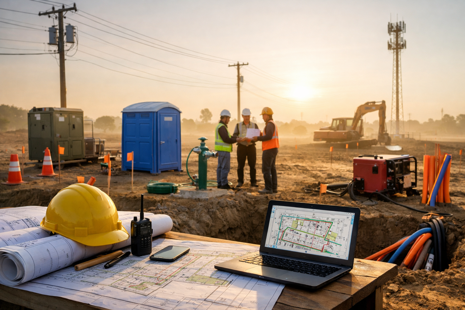 Pre-Construction Site Planning: Setting Up Services Before Ground Is Broken